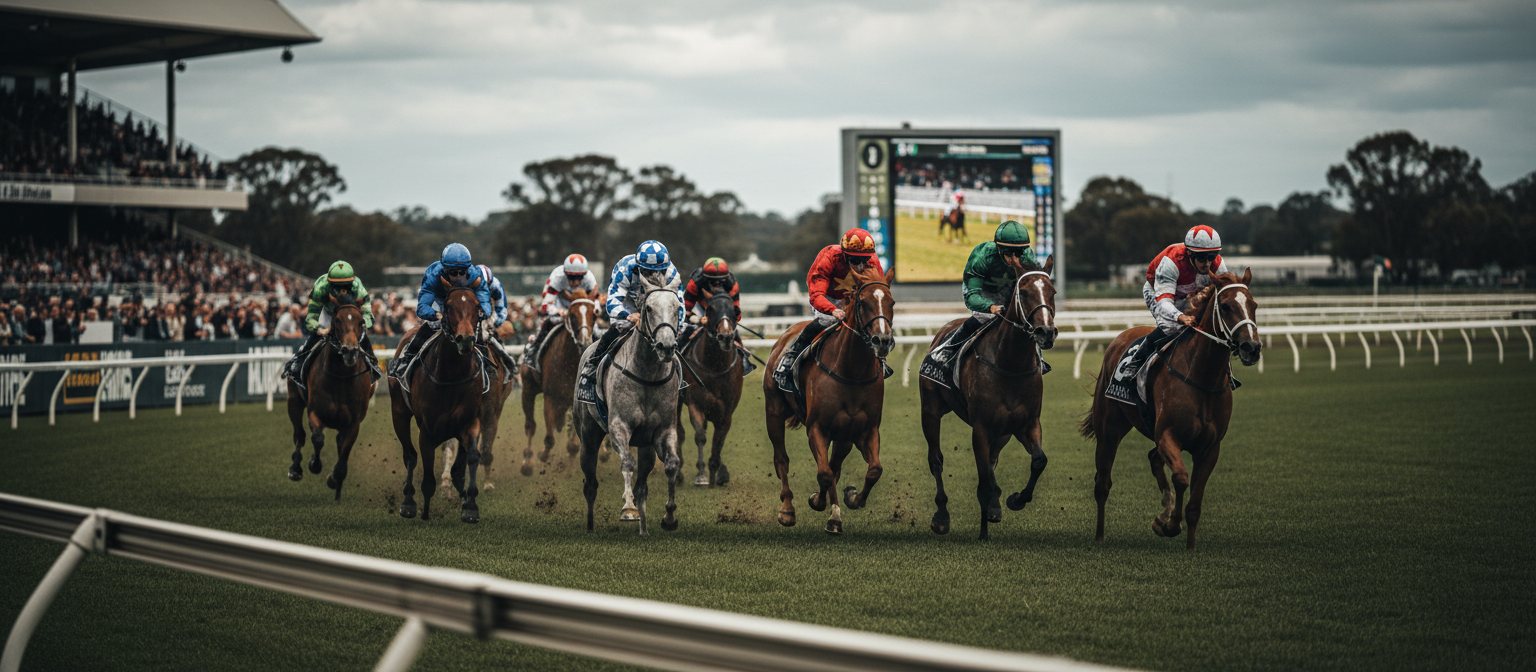 Thoroughbred racing at Flemington